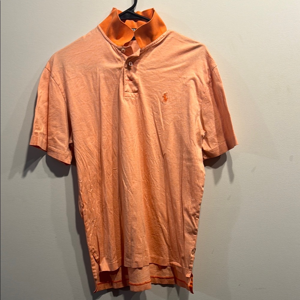 Men's Orange Ralph Lauren Polo Shirt